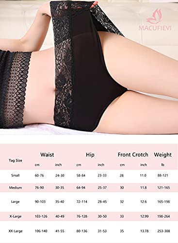 Macufievi Women’s Plus Size Underwear, Ladies Sexy Lace High Waisted Panties , Soft Full Breathable Briefs For Women 5-Pack (Multicolor, M) #TOP5