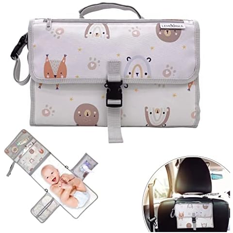 Cambiador bebe portatil impermeable con bolsillos Cover