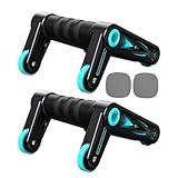 Core Workout Ab Wheel – Bauchtrainer, rutschfester, leichter Trainer für Männer und Frauen | Heimgymnastik-Fitnessgeräte für Pilates, Kraft, Muskelaufbau, Indoor-Outdoor-Rollübungen, Fu