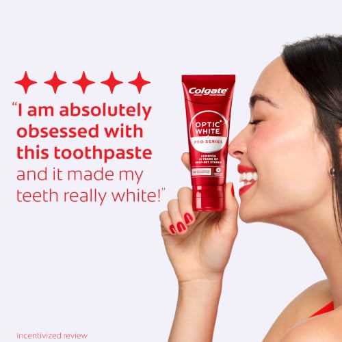 Image of Colgate Optic White Pro Series Whitening Toothpaste, High Impact White, 3oz