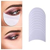 100 Pcs Eyeshadow Shields, Eyeshadow Pads Eyeshadow Patches Eyeshadow Stencils for Prevent Eyelash...