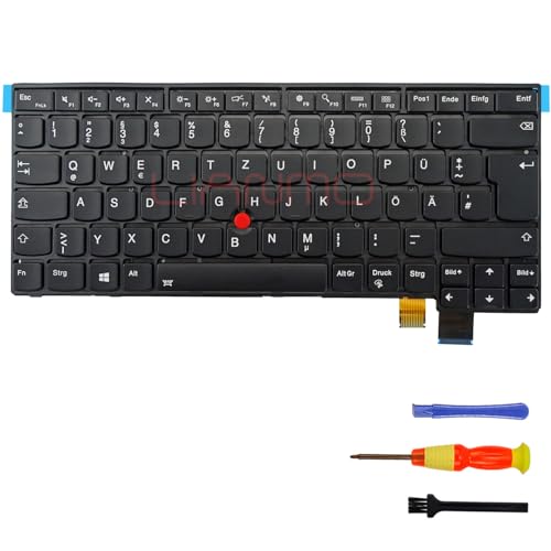 Clavier rétroéclairé Lenovo ThinkPad T460P allemand AZERTY de rechange pour ordinateur portable