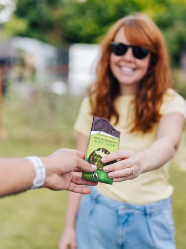 Divine 70% Cocoa Dark Chocolate with Mint Crisp 90g Bar – Fairtrade Dark Chocolate – Crunchy Mint Crisp Pieces – Ethical Premium Chocolate