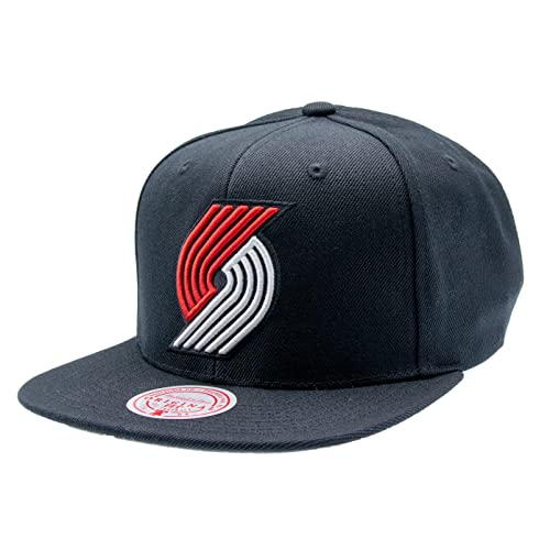 Mitchell & Ness Portland Trail Blazers Team Ground 2.0 Adjustable Snapback Black