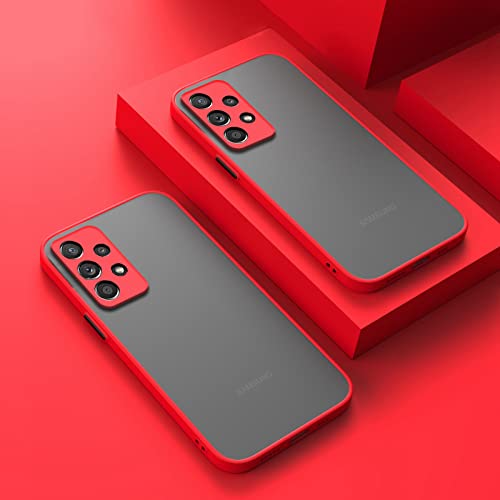 Coque Samsung S20 Plus rouge transparente mate pour votre quotidien actif