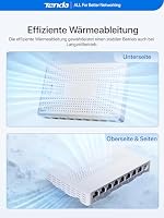Tenda 2.5 Gbit LAN Switch 8-Port 2.5 Gigabit Unmanaged Netzwerk Switch Weiß – Ansicht 6