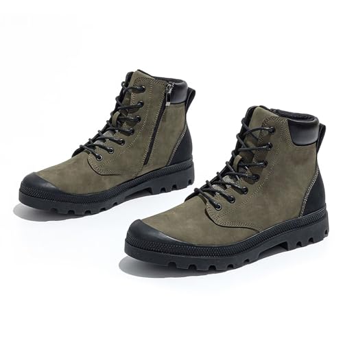 Men’s Hiking Boots Rugged Leather Combat Style3