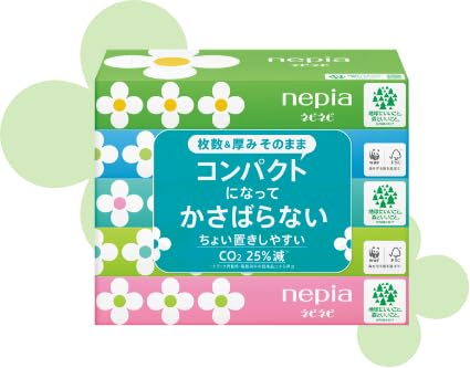 Amazon.co.jp: ネピア ネピネピ ティシュ 300枚（150組） 5個