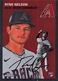 2023 TOPPS CHROME PLATINUM ANNIVERSARY #168 RYNE NELSON RC DIAMONDBACKS BASEBALL OFFICIAL TRADING CARD OF MLB