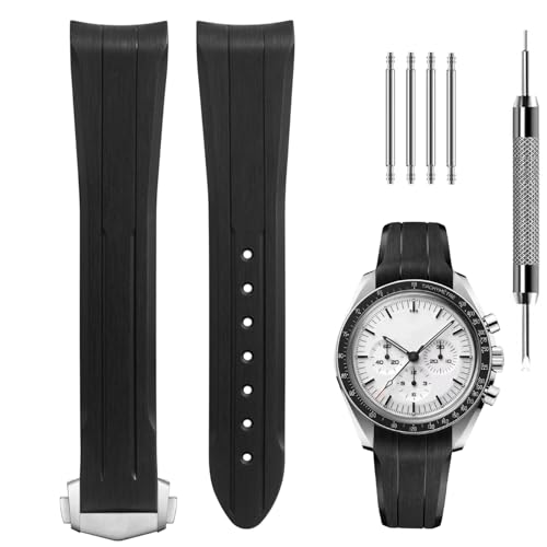 [TCgD] V20mm vohIKXs[h}X^[ɓKOmega X Swatch MoonSwatch rvxg At@bViu K\tgtbfShhvXgbv Hƃol_t (Black)