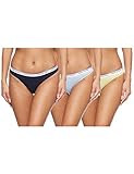  Tommy Hilfiger Damen 3p Thong Tanga, Blau (Cashmereblue/Elfinyellow/Navyblazer), XS