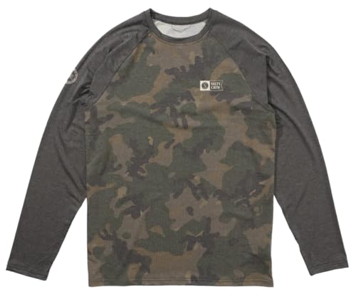 Salty Crew Men's Mariner Lite UV Long Sleeve Sunshirt – UPF 50+, Moisture-Wicking, Lightweight Fishing Shirt