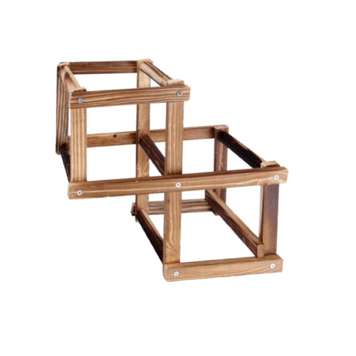 Soporte plegable de madera para vino, para 6 botellas miniatura 1