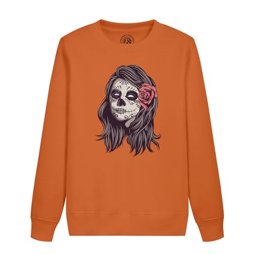 Sweatshirt enfant fille zombie stylé pour l'école et les sorties créatives du week-end
