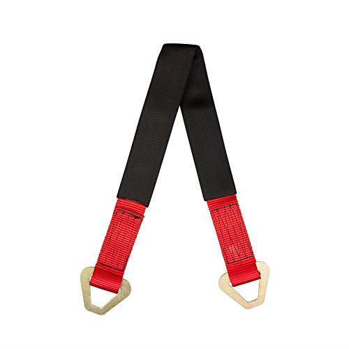 Bang4buck 4 Pieces 2"x 36" Tow Strap Car Hauler Axle Straps Truck Wrecker Wheel Tie Down Strap with 10,000 Lb Breaking Strength - Thumbnail 5
