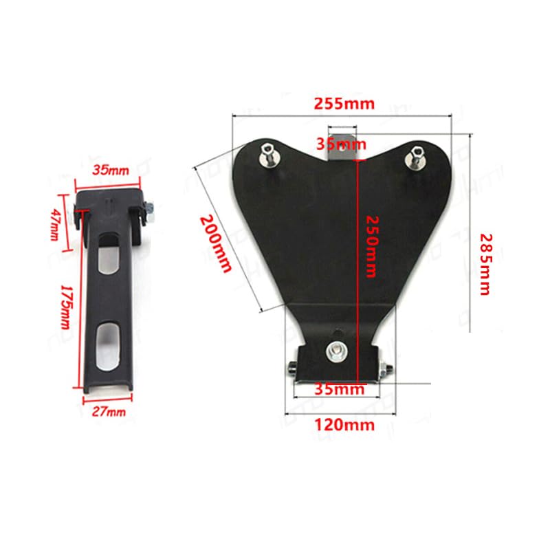 Asiento motocicleta de PU con diseño de calavera 4