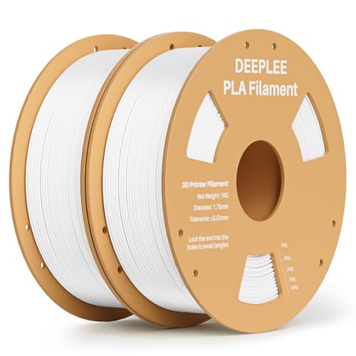 Image of PLA 1.75mm 3D Printer Filament, Dimensional Accuracy + /- 0.02mm, Neatly Wound, No Clogging, Vacuum Package, Fits for Most FDM 3D Printers, Cardboard Spool 2kg White