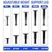 SKMYL Adjustable Height Center Bed Support Leg for Sagging Shelf, Furniture Legs for Frame,Slat and Riser (7.5-14.5 (2PCS))
