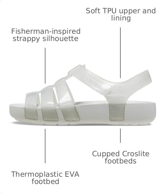 Image of Crocs Girls' Isabella Glitter Sandals