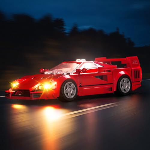 BRICKSHINING LED Lighting Compatible with Lego Ferrari F40 Supercar 76934,