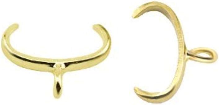 Beadalon Pinch Bail, 10 mm / .4 in, Gold Color, 144 pc