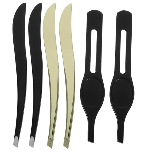 VICASKY 3 Sets Stainless Steel Eyebrow Tweezer Set Clip Eyebrow Makeup Tool for Women Tweezers Perfect for Travel and Beauty Routine