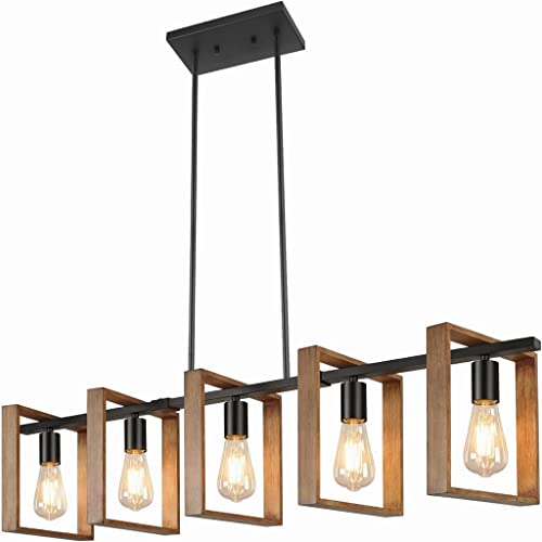 Lustre suspension îlot de cuisine vintage industriel rustique