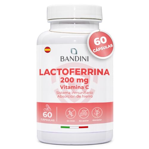 Bandini® LACTOFERRINA PURA 200 Immuno 60 Cápsulas (200 mg de...