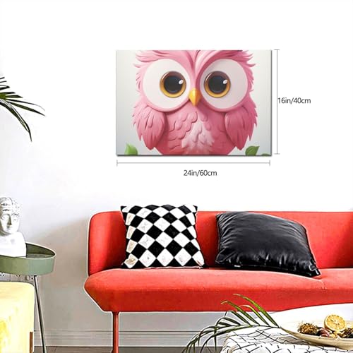 Chouette impression sur toile pour habiller un mur vide de bureau - 3