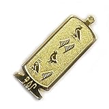 [ヒランヤ] 展示品 ヒエログリフ ペンダント あゆみ 名前ネームネックレス 象形文字 ピラミッド 古代文字 名前 真鍮ゴールド ネックレス 開運 パワーグッズ