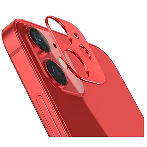 Lanx.(iPhone12 mini用, 赤(レッド)) カバー カメラ保護 カメラカバー カメラ カメラレンズ保護フィルム ボタンシール 望遠 カメラレンズカバー 保護シート 強化フィルム かわいい 本体 ソケット 可愛い 外付けレンズ 耐衝撃ケース