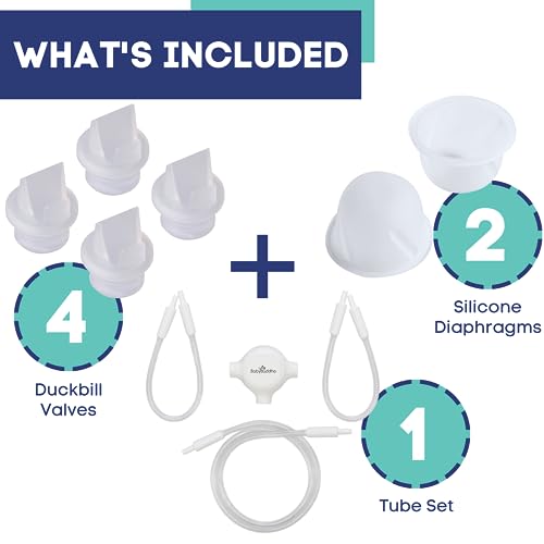 Accesorios para Extractor de Leche BabyBuddha, Set Triple 10 Piezas miniatura 2