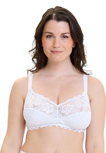 Sans Complexe Coton d'Arum Full Coverage Bra, Opaco, White, 95D Women's