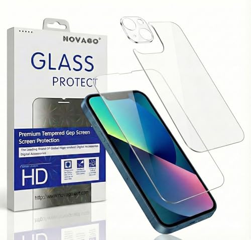 Pack 3 Protections Verre Trempé NOVAGO Pour IPhone 13 Mini (écran, Dos, Caméra) - Neuf