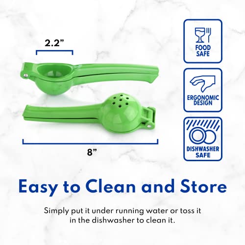 New Star Foodservice 42849 Enameled Aluminum Lime Squeezer, Green #TOP7