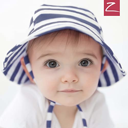 Stripe Sun Hat - Navy4