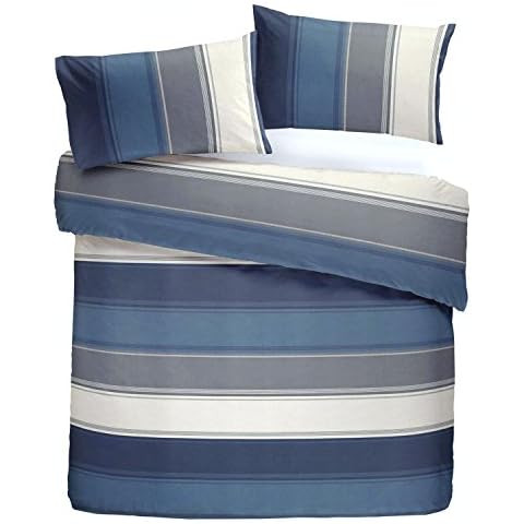 Fusion Housse de Couette Rayures Bleues Cover