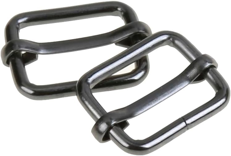 COTOWIN 3/4 Inch Adjustable Slide Metal Tri-Glide Slides, Slide Rectangle Buckle,Pack of 20