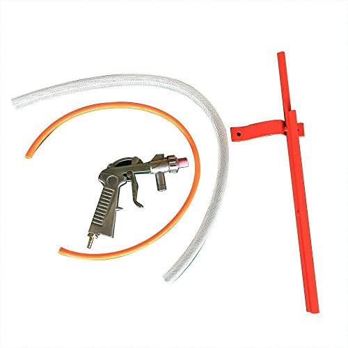 Sunroad 60 Gallon Bench Top Sandblaster Cabinet 40-80Psi Portable Sand Blaster Cabinet Kit With Glass Viewing Windows For Rust Grime Paint Removing/Surface Finishing Red #TOP7