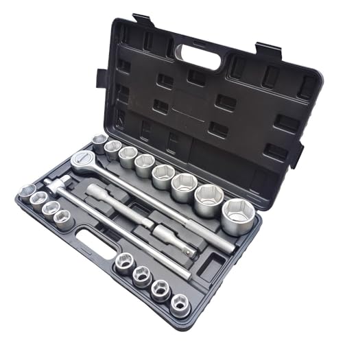 Coffret cliquet poids lourds et engins agricoles 16 douilles 20 pièces