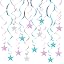 Glitter Star-blue Pink Silver