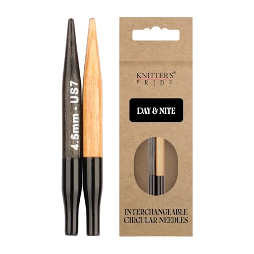Image of Knitter's Pride Day & Nite Mini Interchangeable Circular Needles 2 inch inch (5cm) - US Size 7 (4.5mm)