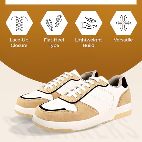Image of STANPHORD Mens Rapidcore Sneakers Colourblocked Mid Top Lace Up Sports Casual Shoes | Comfortable & Lightweight Stylish Outdoor Shoes for Party, Daily & Occasion Wear | Smart & Trendy Shoe