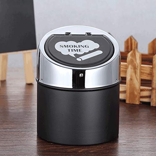 Asbakje RVS Asbak Groot Met Deksel opslag Asbak huis Woonkamer Slaapkamer Kantoor Bar Decoration voor Buiten Binnen - Image 7