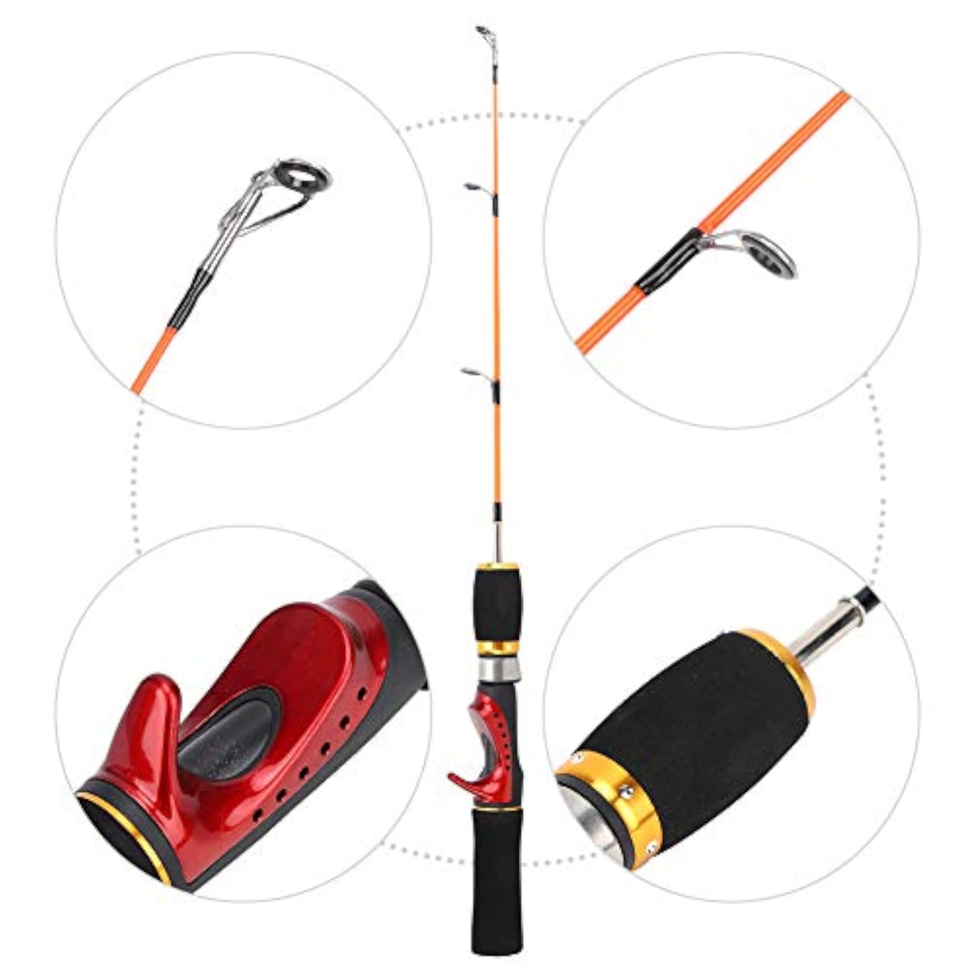FRP Fiber Ice Fishing Rod, Durable Design