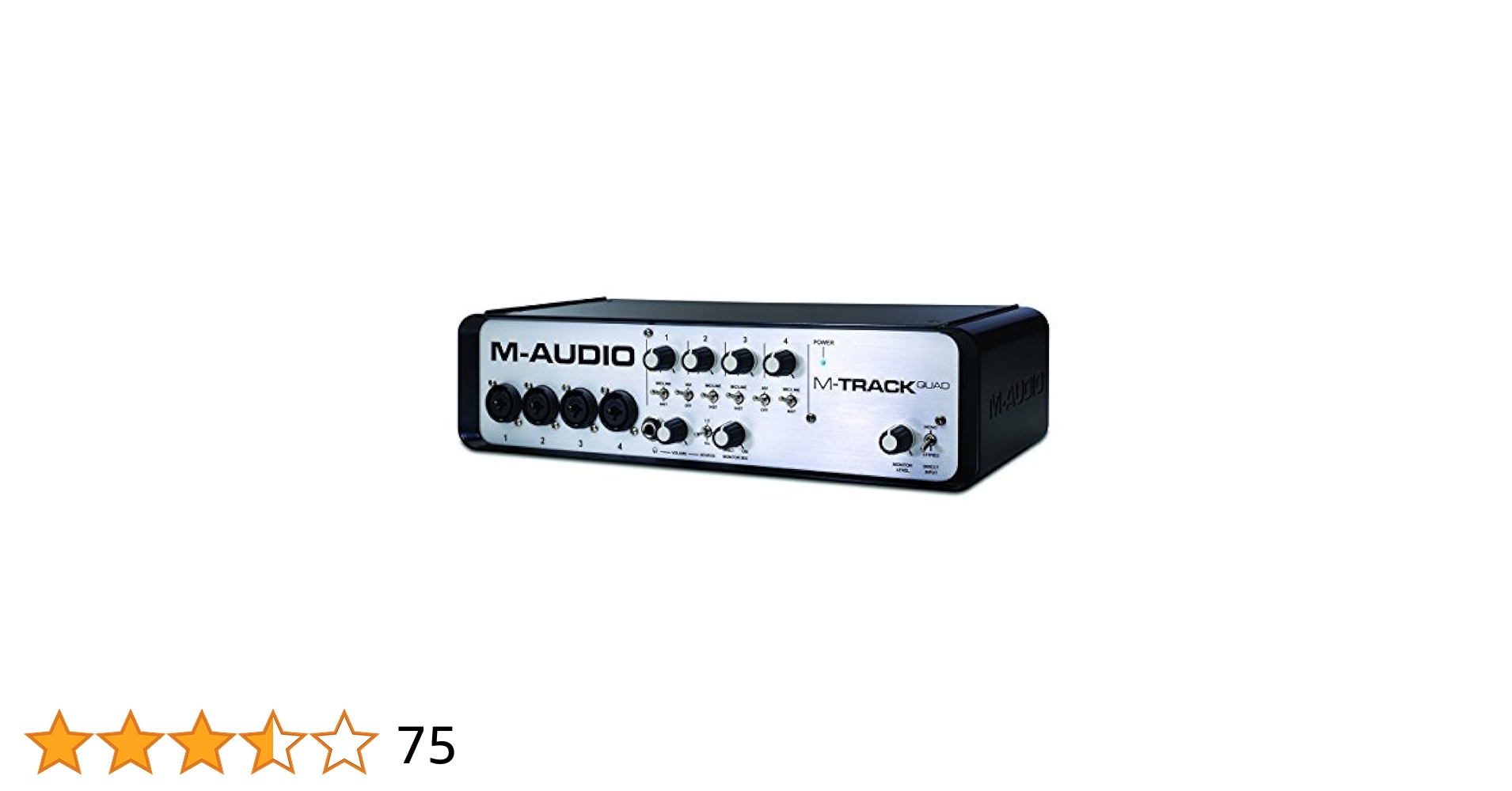 M-AUDIO M-TRACK QUAD   オーディオインターフェース M-Audio M-Track Quad MTRACKQUAD 24 Bit 4 Channel USB MIDI