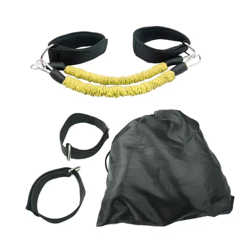 Avejjbaey Cuerda de tracción de tobillo, banda de resistencia, entrenamiento, cuerda de tracción, entrenador de fitness, cuerda elástica,