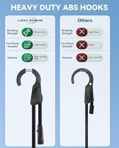 Image of 18 inch 36 inch 60 inch 80 inch Adjustable Bungee Cords Assorted Sizes with Hooks, Black Bungee Straps with Superior Elasticity & UV Resistance, Perfect for Cargo, Camping, Tarps, Tents, Bike, Luggage, etc (8 Pcs)