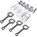 NEWZQ 4Pcs Connecting Rod & Piston Kit Replacement for Hyundai Accent Kia Rio Soul 1.6L 2012-2017 230412B620 235102B010