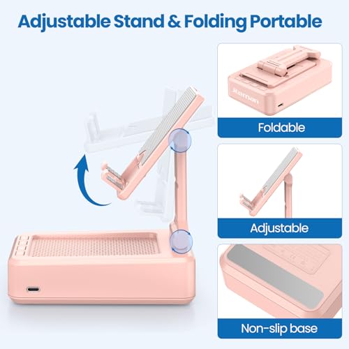 Image of JTEMAN Bluetooth Speaker with Cell Phone Stand,Gifts for Men Tech Gadgets